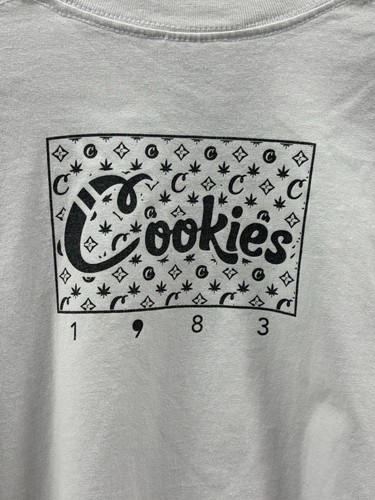 Cookies T-Shirt Men's Sz 3XL White 1983 Bugs Bunny Graphic Logo Pro Club USA Vtg - Picture 4 of 8