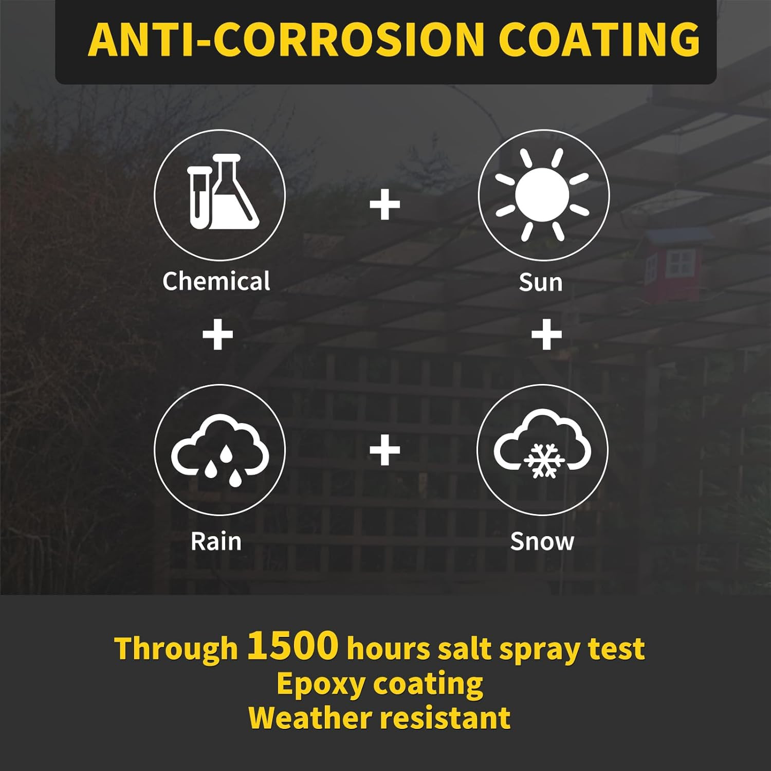 Wood Screws 5 Inch,  Deck Screws #10 X 5, 50 PCS, Epoxy Coated, T25 Star Bit abo