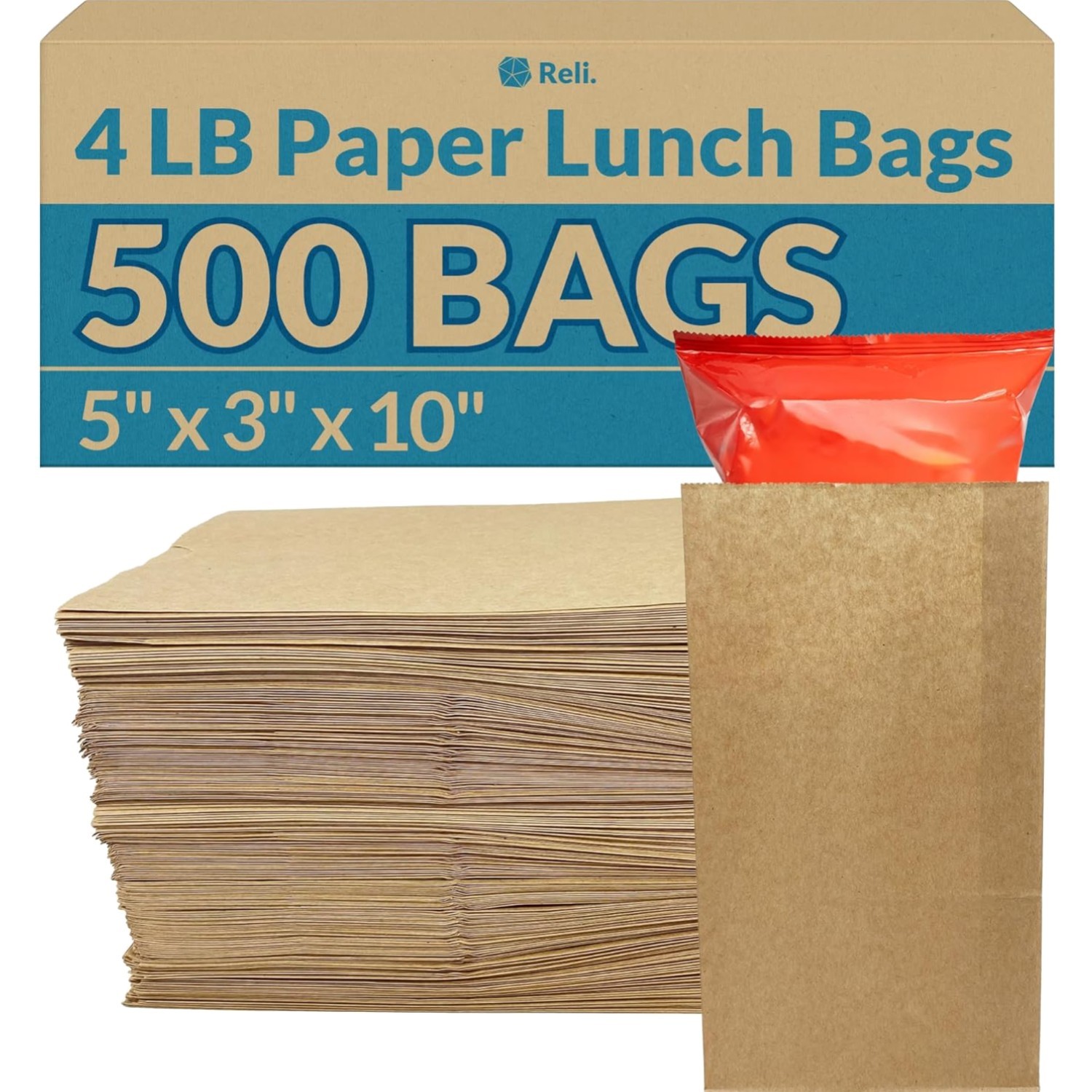 Lunch Snack Craft 500 Count 4lb Capacity