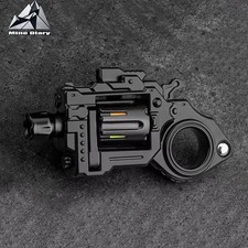 Fidget Toy Gun Mini Launcher Metal Stress Relief EDC  Pistol Spinner Ring Gift