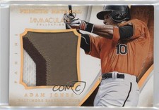 2014 Panini Immaculate Premium Material Prime 5/10 Adam Jones #2 k8v
