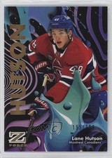 2024-25 Skybox Metal Universe Z-Force Rave 135/399 Lane Hutson #48 Rookie RC