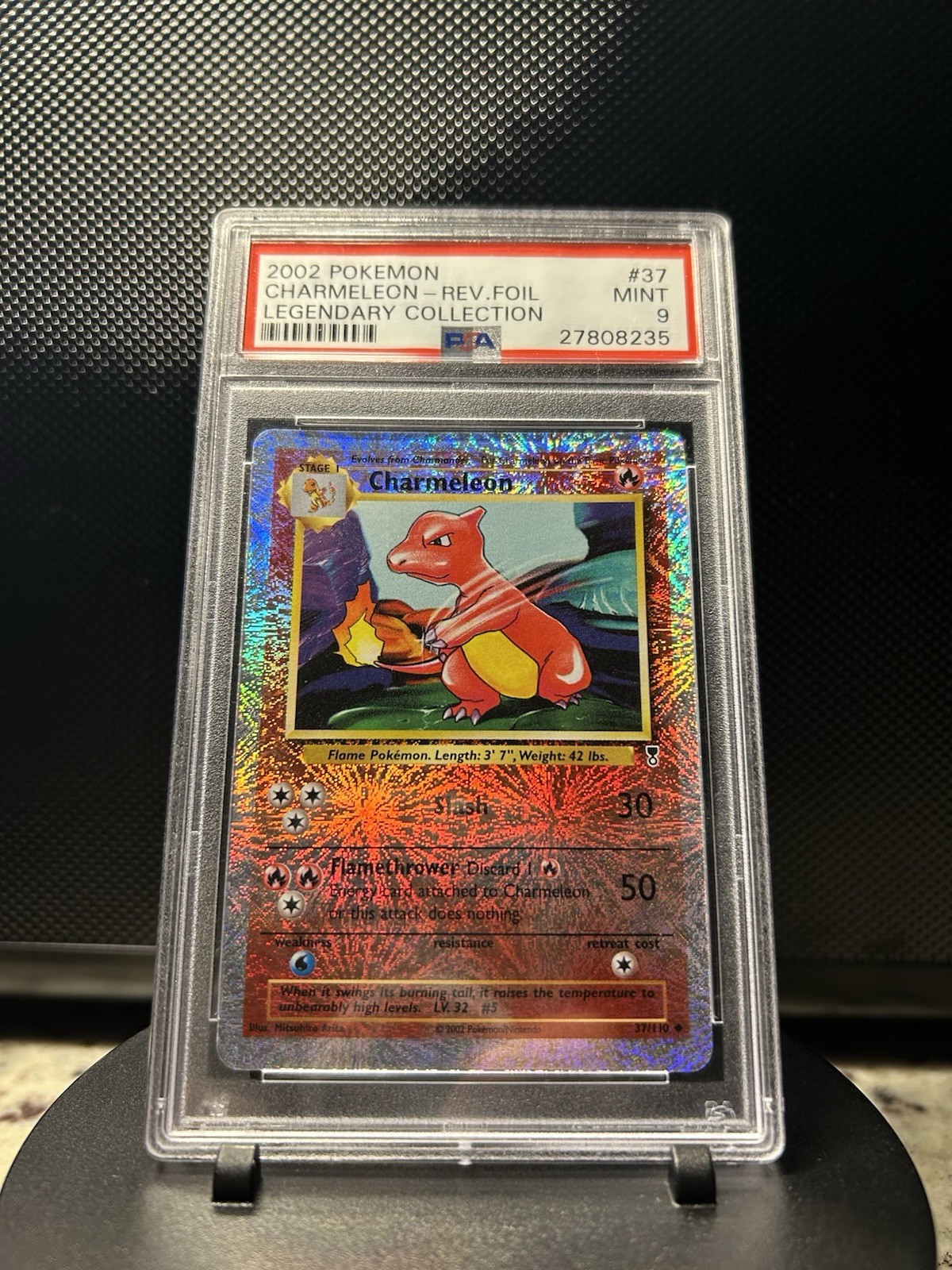 Pokémon Charmeleon Legendary Collection Uncommon Reverse Holo 37/110 PSA 9 2002