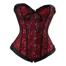 Corsets for Vampire Costume Women: Green Corset Tops for Women Small Red New