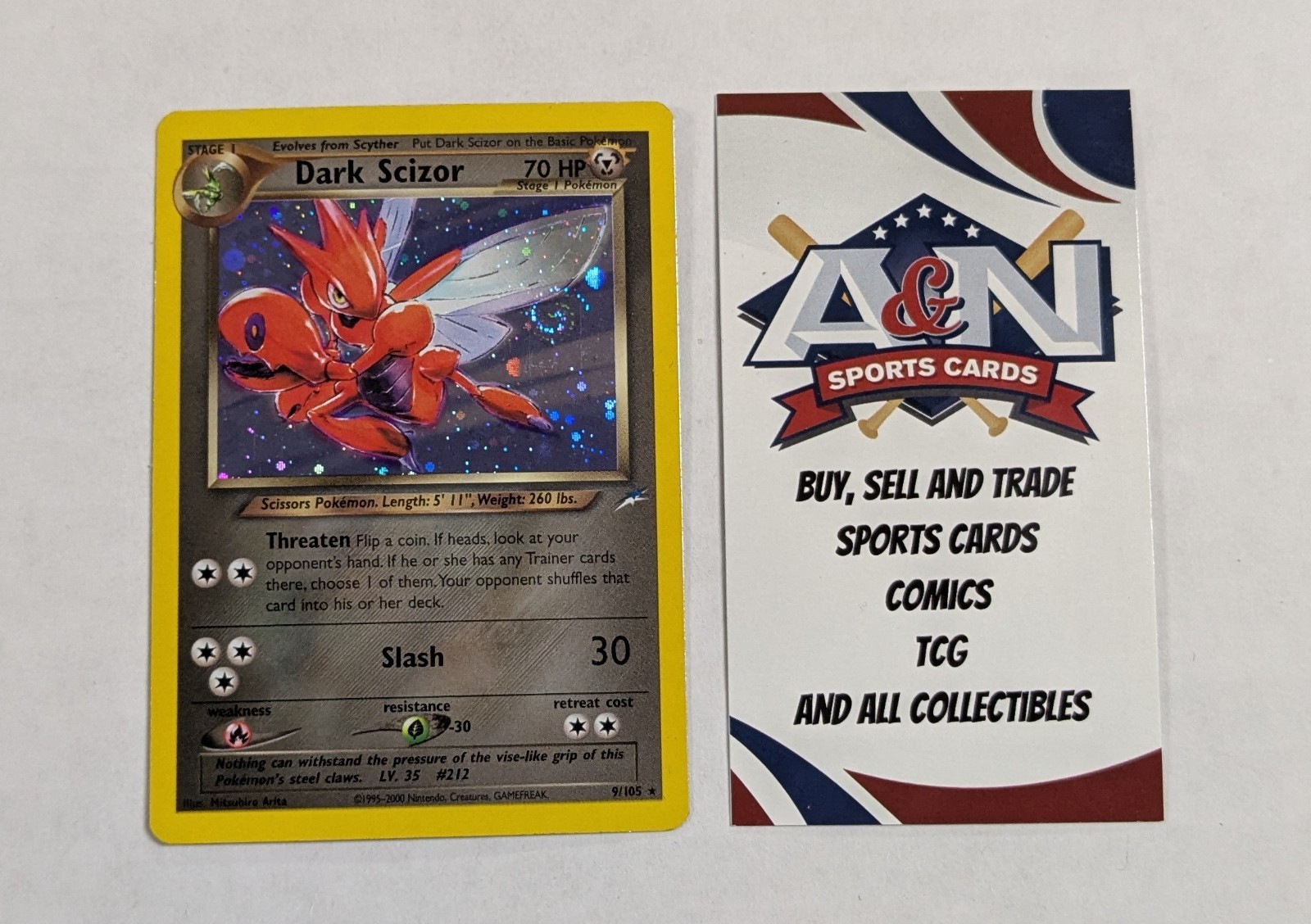 Dark Scizor Neo Destiny Holo SWIRL 9/105- MP