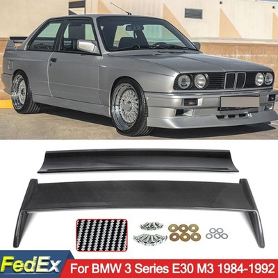 Fits 1984-1992 BMW E30 320i 325i M3 EVO Carbon Fiber Look Trunk Spoiler Wing Lip