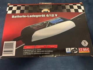 Dino KRAFTPAKET KFZ Batterieladegerät 12V 6V 4A Ladegerät Auto Motorrad