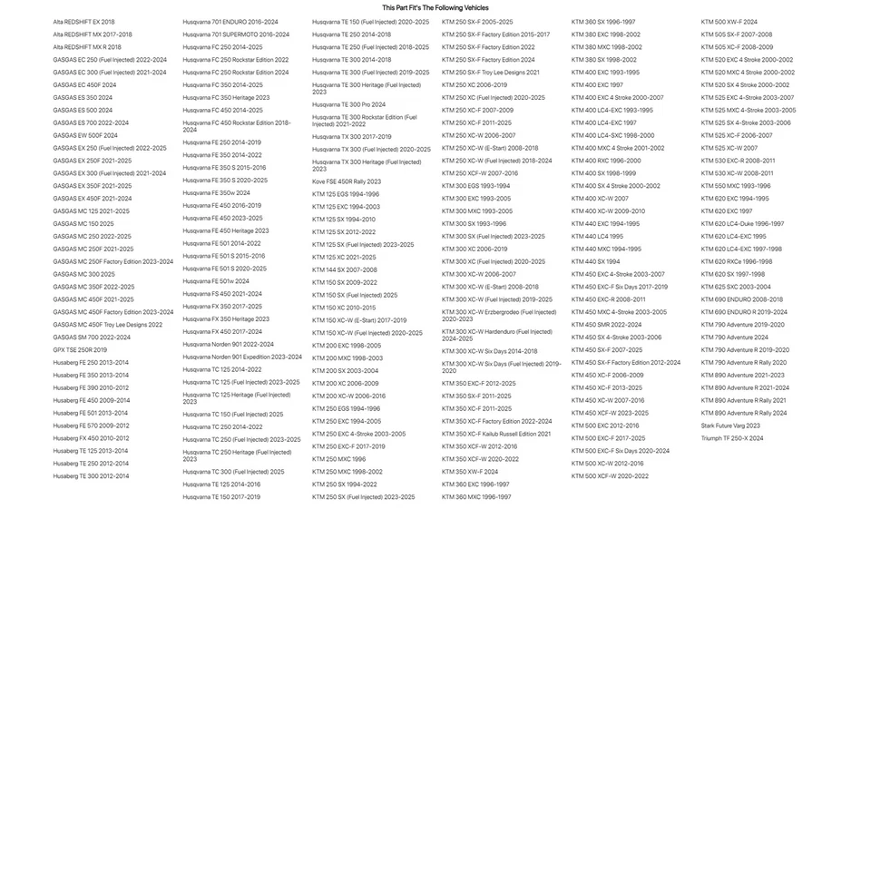 Piñón de acero trasero de accionamiento primario 50 dientes plateado para Husqvarna FX 450 2017-2024 Foto 3 de 4
