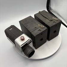 Lot of Vintage Cameras Kodak Brownie Hawkeye Model C Argus 810 Super 8 Untested