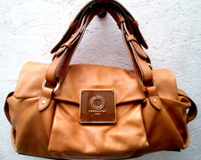 SEQUOIA   grand sac à main    cuir marronr authentique   vintage