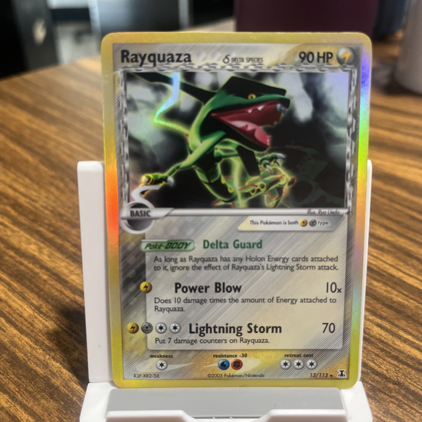 Pokemon TCG Rayquaza card 13/113 Holo Delta Species Mint