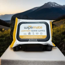 Wipemate Leather Shine Wipes Qty 24 Floral Scent