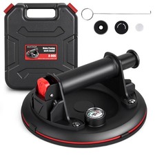 8 Inch Heavy Duty Glass Suction Cups with Pressure Gauge, 440 lbs Load Capaci...