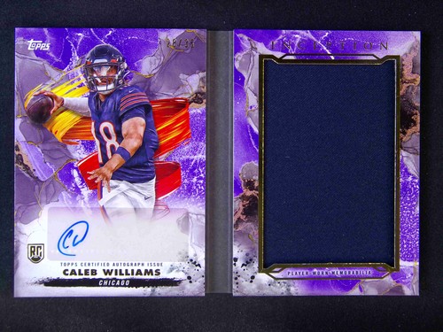 2024 Topps Inception NFL Caleb Williams RC Jersey Auto Purple /35