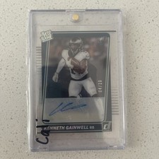 Kenneth Gainwell 🔥 2021 Panini Clearly Donruss RR AUTO SILVER HOLO #4/10
