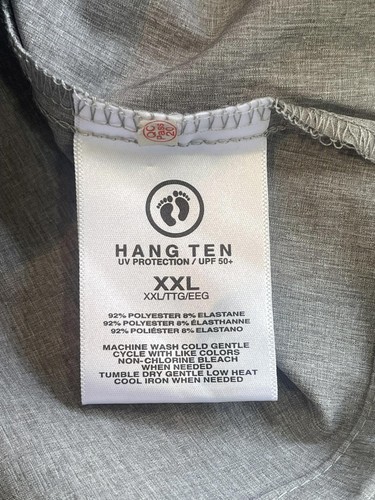 Hang Ten lightweight water repellent grey windbreaker jacket - Size XXL - New - Picture 9 of 16
