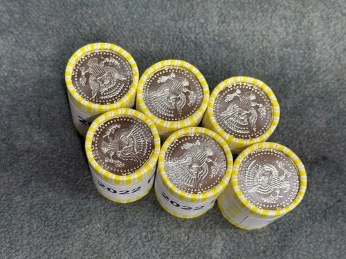 2022 P - Uncirculated Kennedy Half Dollar Bank Roll - 20 Coins - $10 Face Value