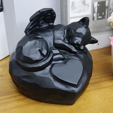 Pet Memorial Stone Dog Headstone Animal Sculpture Decoration Resin Memorable