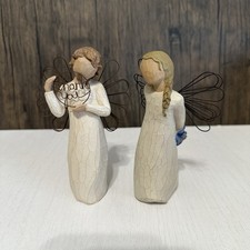 Willow Tree Angel Figurines Thank You Just For You Lot of 2 Demdaco Susan Lordi