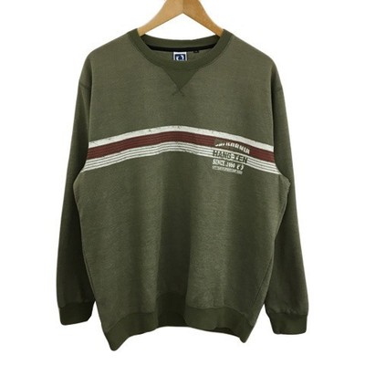 HANG TEN HANGTEN Sweatshirt Pullover Rundhals Logo Print Fleecefutter lang