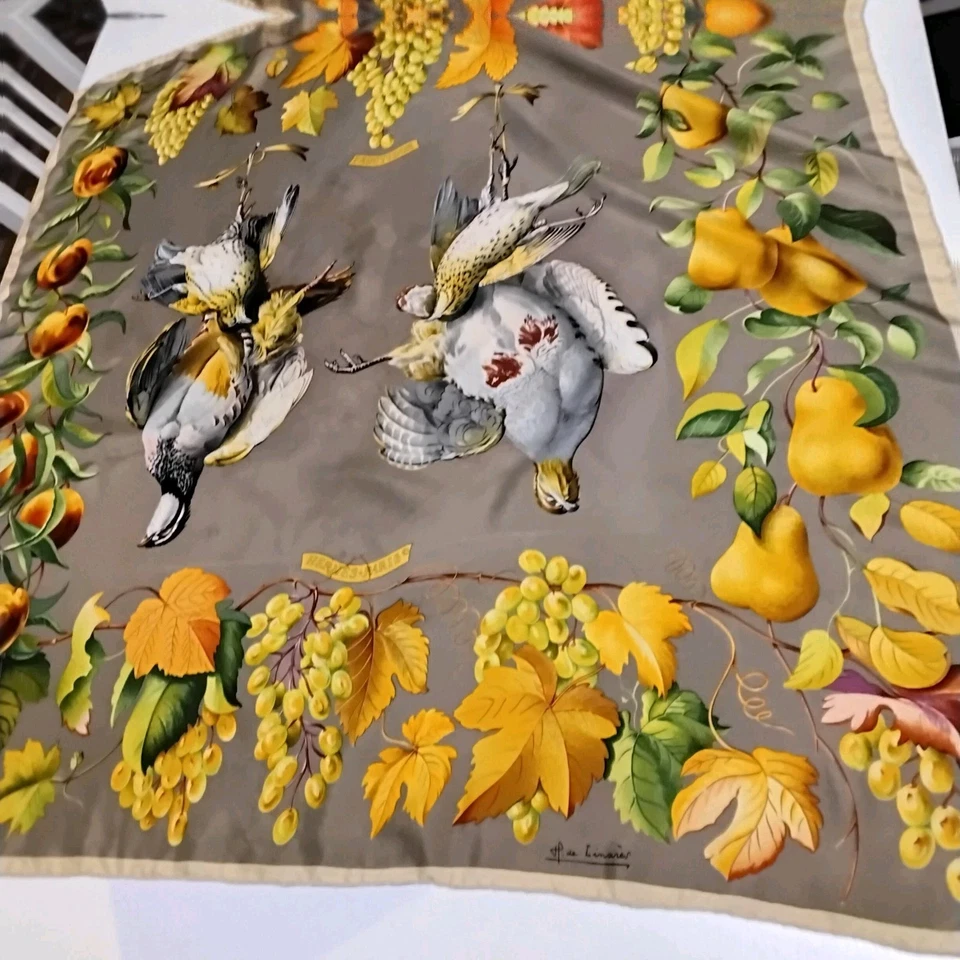 Hermès Carrè foulard hermes Fructidor 100% Seta Qualche Difetto Ancora Bello  - Imagen 4 de 4