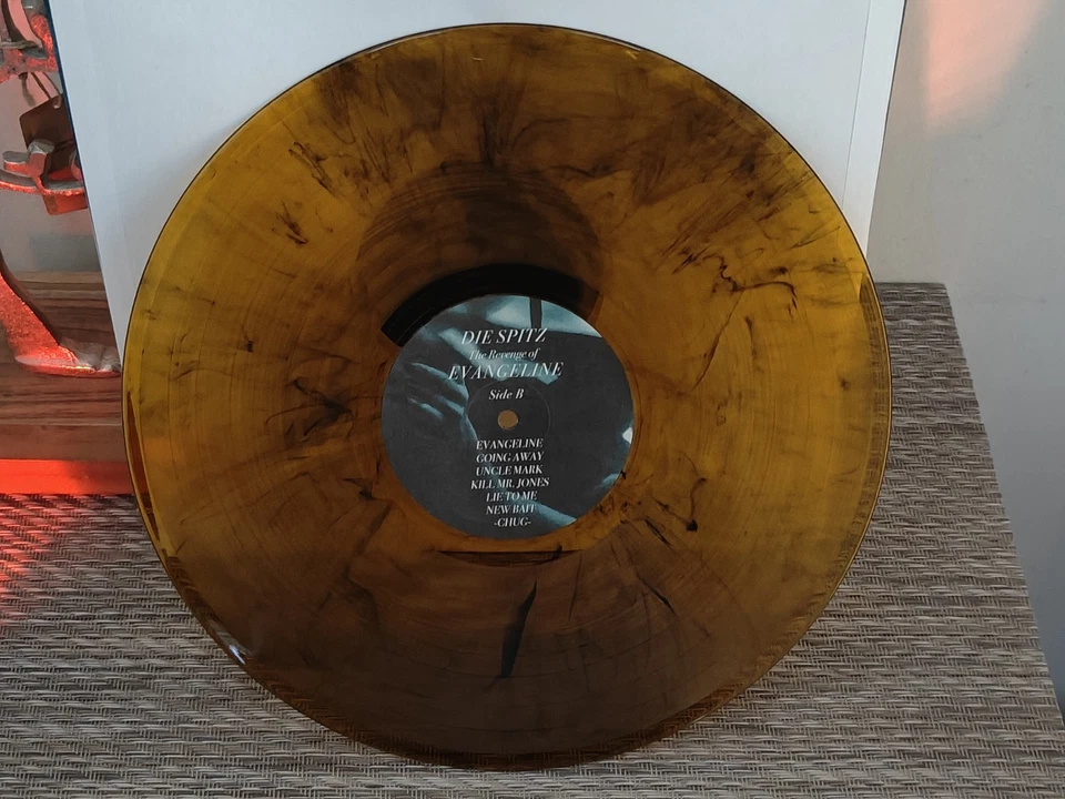 SIGNED COVER Die Spitz Teeth Revenge of  Evangeline TORTOISE SHELL vinyl  - Image 4 of 4