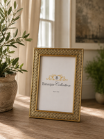 Edel Goldiger Bilderrahmen Foto Rahmen Barock 10X15 Gold Antik 929