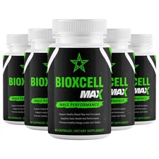 (5 Pack) Bio X Cell Pills for Men BioXCell Advanced Male Support Supplement 60ct