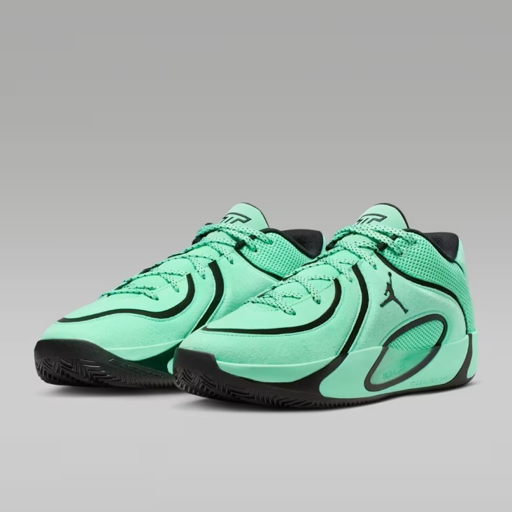New Nike Jordan Tatum 4 PF Shoes - Green Glow/ Black (HQ4613-300