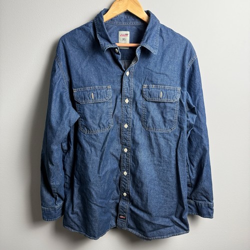 Chemise boutonnée manches longues bleu denim Dickies taille XL