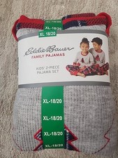Eddie Bauer Family Christmas Pajama 2- Piece Set Youth Large - 14/16 . New.
