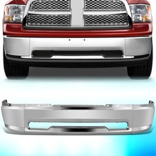 For 2009-2012 Dodge Ram 1500 Front Bumper Face Bar Wo Fog Lamp Cutouts Chrome