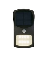 Wandleuchte AußEnleuchte Led Solarleuchte Gartenlampe Sensor Schwarz H 20 Cm