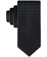 Calvin Klein Men's Chelsea Grid-Dot Tie - Black