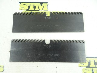 PAIR OF METRIC SYSTEMS 6" UNEVEN HOLD DOWNS FOR MAGNETIC CHUCK