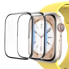  2 Pack Apple Watch Series 9 Series 8/7 Screen Protector 45mm Tempered Glass,...