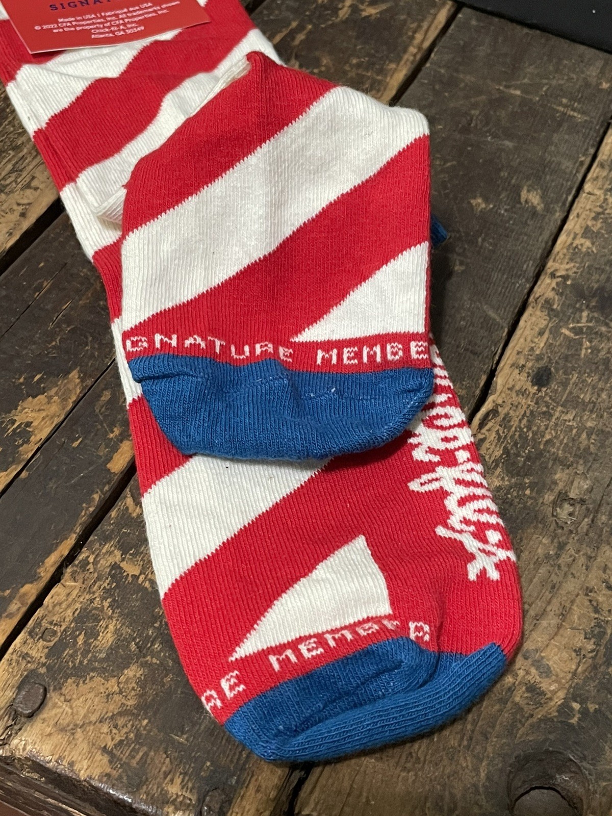 NWT Chick-Fil-A Signature Member Sock / Club Made In The USA 2022 Red White Blue