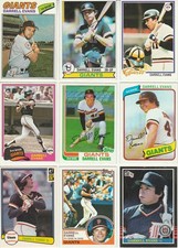Huge 25 DARRELL EVANS different card lot vintage 1977- 1990 Braves Giants Tigers