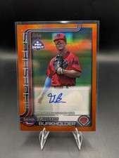 2025 Topps Pro Debut #PD-40 Griffin Burkholder Base Autographs Orange #/25