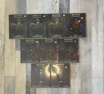 Warhammer Age Of Sigmar Dawnbringers Lot Of 9 Books Harbingers Mad King Rises ++