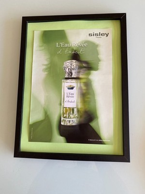   Advertising poster frame   Perfume L'Eau Rêvée d'Hubert de SISLEY   40 X 30 cm  