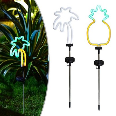 Kompakte Ananas Kokosbaum Solarleuchten für kleinen Garten oder Terrasse Raum