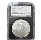 U.S. Mint 2022-W Burnished American Silver Eagle $1 1 oz .999 Silver NGC MS 69