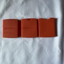 Orange Nintendo DS Silicone 3 Game Card Case Storage