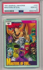 1991 MARVEL UNIVERSE MASTERS OF EVIL #157 PSA 10 GEM MINT