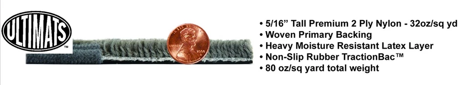 Alfombrillas delanteras Lloyd Mats ULTIMAT 1997 a 2004 C5 Corvette *ROJO doble logotipo* Foto 3 de 4