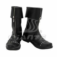 Final Fantasy VII Remake Cloud Strife Cosplay Shoes Cloud Black Boots Customized