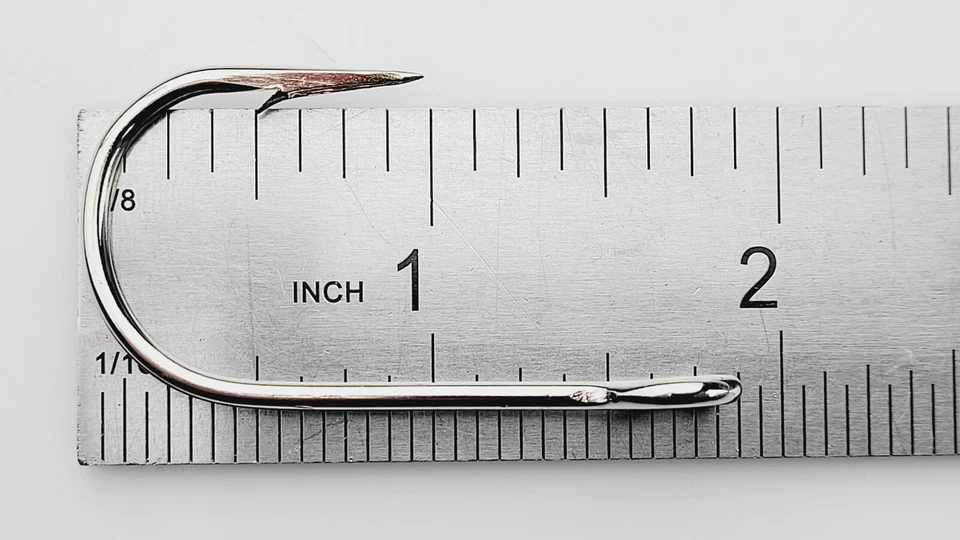 VMC Closed Eye Siwash Hook 9170NI Nickel (size: 5/0, qty: 50pcs) REPACKED 9170 - Image 4 of 4