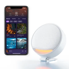 Portable Smart White Noise Machine Night Light with 300+ Sound Sleep Aid Therapy