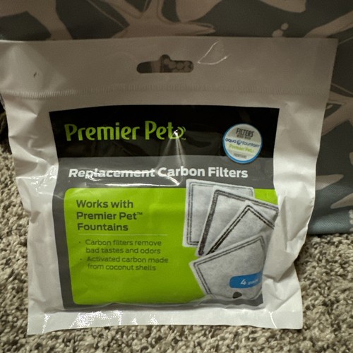Premier Pet Replacement Carbon Filters for Dog and Cat Fountains, Pack